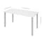 Bestar Universel 60W Table Desk with Square Metal Legs, White 65865-17 - alternate 5